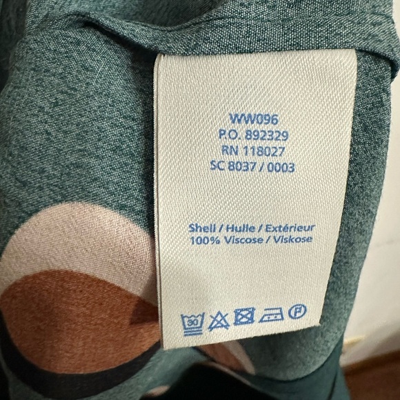 Boden Eclipse Mollie Polka Dot Dress in Green and Orange Size 2 - Picture 7 of 8